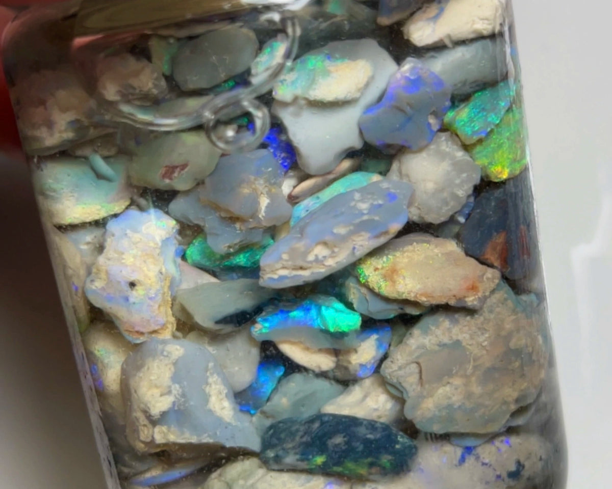 Lightning Ridge Knobby opal rough 430.00cts Lots of colours sold as gamble 20x14x8 to 4x3x2mm NSW071