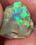 Lightning Ridge 6cts Untouched  Dark base Crystal knobby Opal rough to cut/carve Bright Multicolours 18x14x3mm 1335