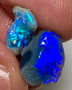 Bright & gorgeous small size knobby opals 7.45cts Gem Bright Blue/Green tones of fires 15x10x5mm & 13x8x4mm NSW048