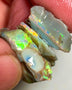 Lightning Ridge 24cts Nice Stack of Dark base Opal rough to cut/carve Gorgeous Bright Multicolours 20x12x7mm to 16x11x3mm 1025