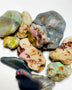 Lightning Ridge Rough Dark base Opal Parcel 38cts Nice Multicolour Knobby 21x15x8mm to 10x7x5mm WAA96