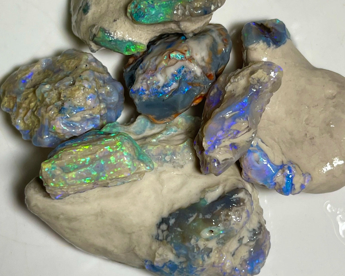 Lightning Ridge Knobby opal formation rough 200.00cts Lots of colours sold as gamble/Collectors 40x30x13 to 15x12x8mm NSW072