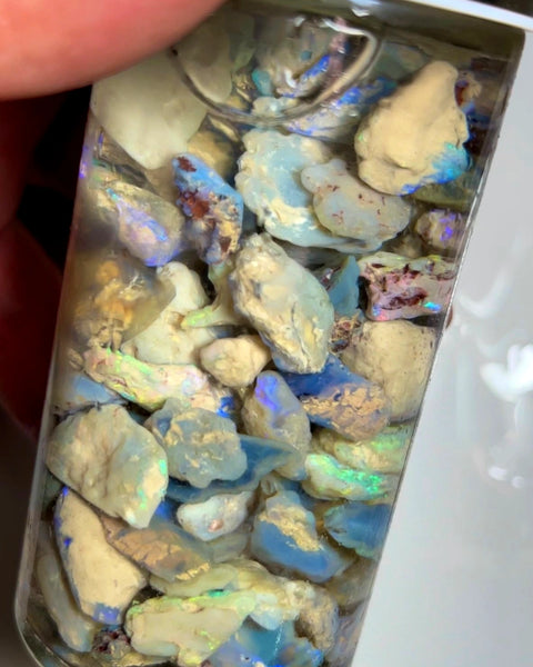 Lightning Ridge Rough Opal Parcel 295cts Colourful Mixed rough lots colour/Multicolours & bars 20x11x10mm 8x7x4mm 1017