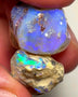 Lightning Ridge 34cts Big Bright knobby Opal rough pair lots of fires showing 22x17x10 & 19x15x9 mm 1128