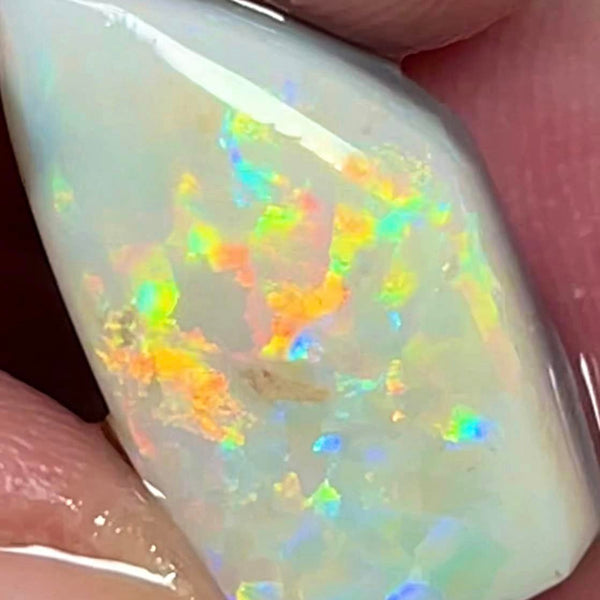 Lightning Ridge Opal Big Rough/Rub/ Light Base High Grade From the Miners Bench® 8.5cts Lovely Bright Multi fires 20x10x5mm MFB21