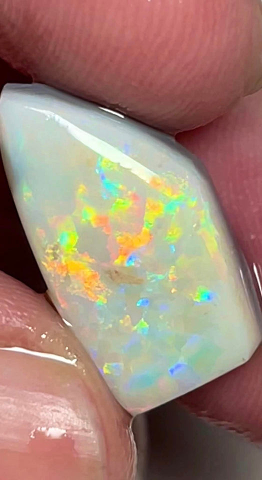 Lightning Ridge Opal Big Rough/Rub/ Light Base High Grade From the Miners Bench® 8.5cts Lovely Bright Multi fires 20x10x5mm MFB21