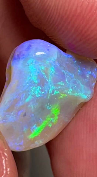 Lightning Ridge Rough Opal 11.2cts Stunning  Cutters Candy® Crystal Knobby High Grade Bright Skin to Skin fires 16x12x10mm MFB33