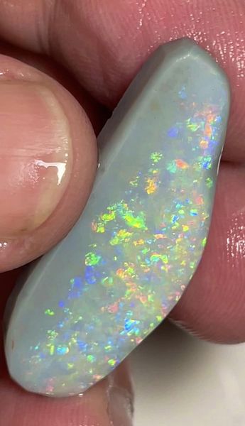 Lightning Ridge Rough / Rub Dark base opal Miners Bench® 23cts Huge Sized with  Gorgeous Multifires 38x13x4mm MFB45