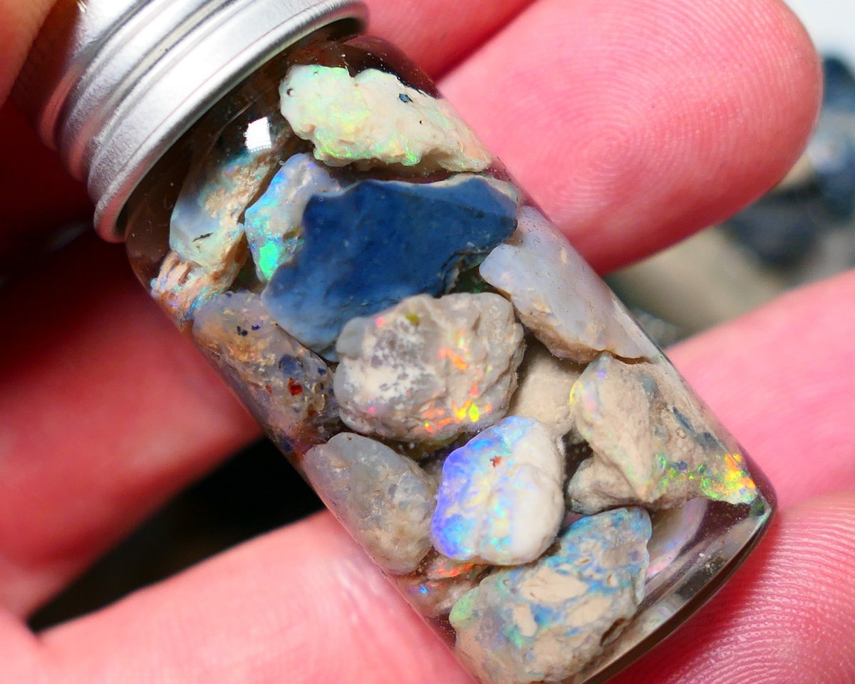 Lightning Ridge Rough knobby Opal Parcel 60cts Lots of Potential & some Cutters With multi colours 14x8x5mm to 8x5x2mm 1419