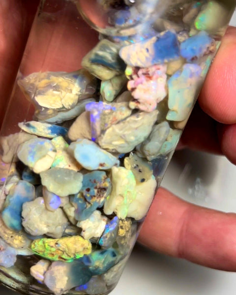 Lightning Ridge Rough Opal Parcel 295cts Colourful Mixed rough lots colour/Multicolours & bars 20x11x10mm 8x7x4mm 1017