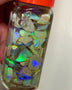 Lightning Ridge Opal Rough n Rub Parcel Dark & Crystal 128cts Full of Bright Multifires 14x5x2mm to 4x2x2mm 1336