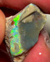 Lightning Ridge Rough Opal Dark Base Untouched Seam 13.5cts High Grade Bright Multifires in stunning bar 29x14x8mm WAC08