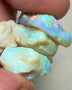 Lightning Ridge Rough Thick Seam Opals 29.00cts Light base with Multicolour bars showing lots of potential 20x17x8 to 15x11x7 mm NSW049