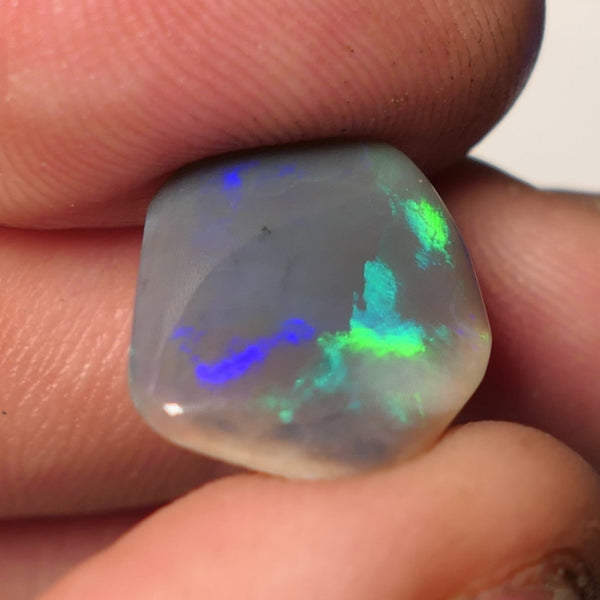 Lightning Ridge Dark Opal Gemstone Big 4.5cts Jewellery Grade  N5 Body Tone B3 Brightness Directional Broad Zones of Vibrant Multifires 15x13x3mm WAC64