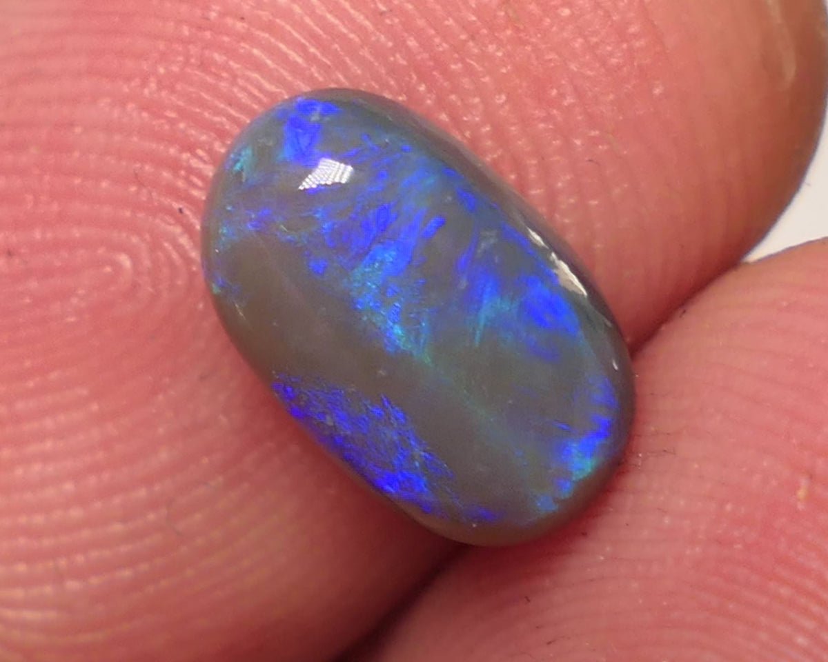 Lightning Ridge Dark Opal Gemstone 1.7cts Jewellery Grade N5 Body Tone B4 Brightness Rolling Green / Blue fires 10x6x3mm WAC68