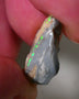 Lightning Ridge Rough Opal 8cts Dark Base Gamble Seam Showing Gem Bright Multifires bar 18x14x6mm WAE18