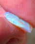 Lightning Ridge Rough Opal 3.85cts Nice Crystal Seam to cut showing Nice Bright Multi colours 13x10x3mm 0668