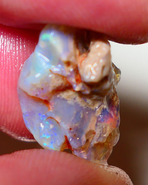 Lightning Ridge Rough Opal 11cts Crystal Untouched Knobby showing some Blue Green 21x13x9mm 0810