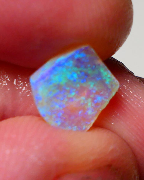 Lightning Ridge Gem Opal Crystal Base knobby Rough Rub 1.85cts Clean Gorgeous Stunning Vibrant Bright fires 9x8x3mm 0955