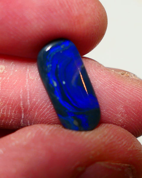 Lightning Ridge N2 Black opal Picture Stone Gemstone 2.70cts Polished ready for setting Nice Blue colours 17x8x2.5mm 0912