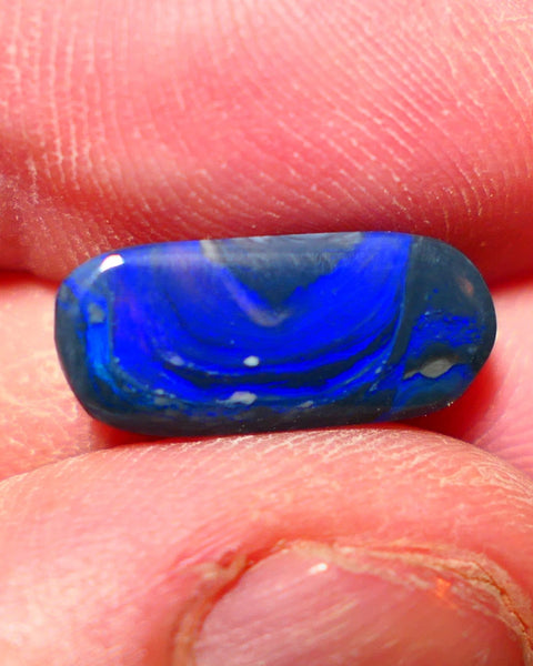 Lightning Ridge N2 Black opal Picture Stone Gemstone 2.70cts Polished ready for setting Nice Blue colours 17x8x2.5mm 0912