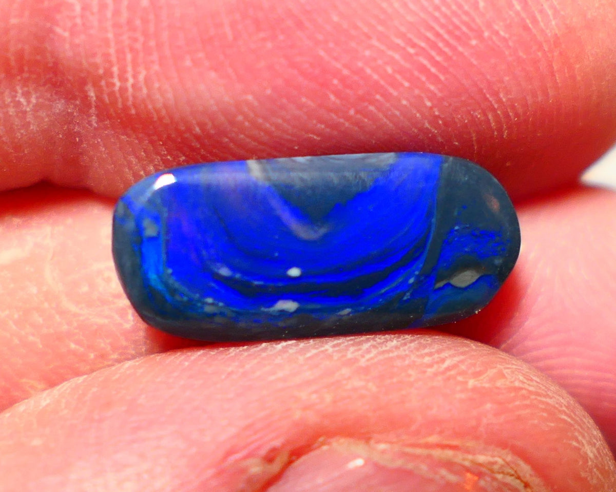 Lightning Ridge N2 Black opal Picture Stone Gemstone 2.70cts Polished ready for setting Nice Blue colours 17x8x2.5mm 0912