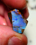 Queensland Boulder Boulder opal 23.50cts rough Winton gorgeous face with Blue dominant fires 20x12x11mm 2001A