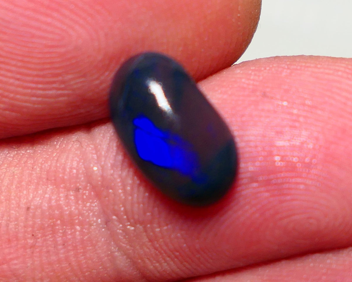 OPALFEVERMATE.COM December 2024 Customer Raffle Prize #1 - Free Entry with Every Order! Lightning Ridge Black opal  2.00cts GEM Grade N5 Body Tone B3 Brightness  Rolling Flash Royal Blues in various patterns 12.2x7.3x3.8mm 1327