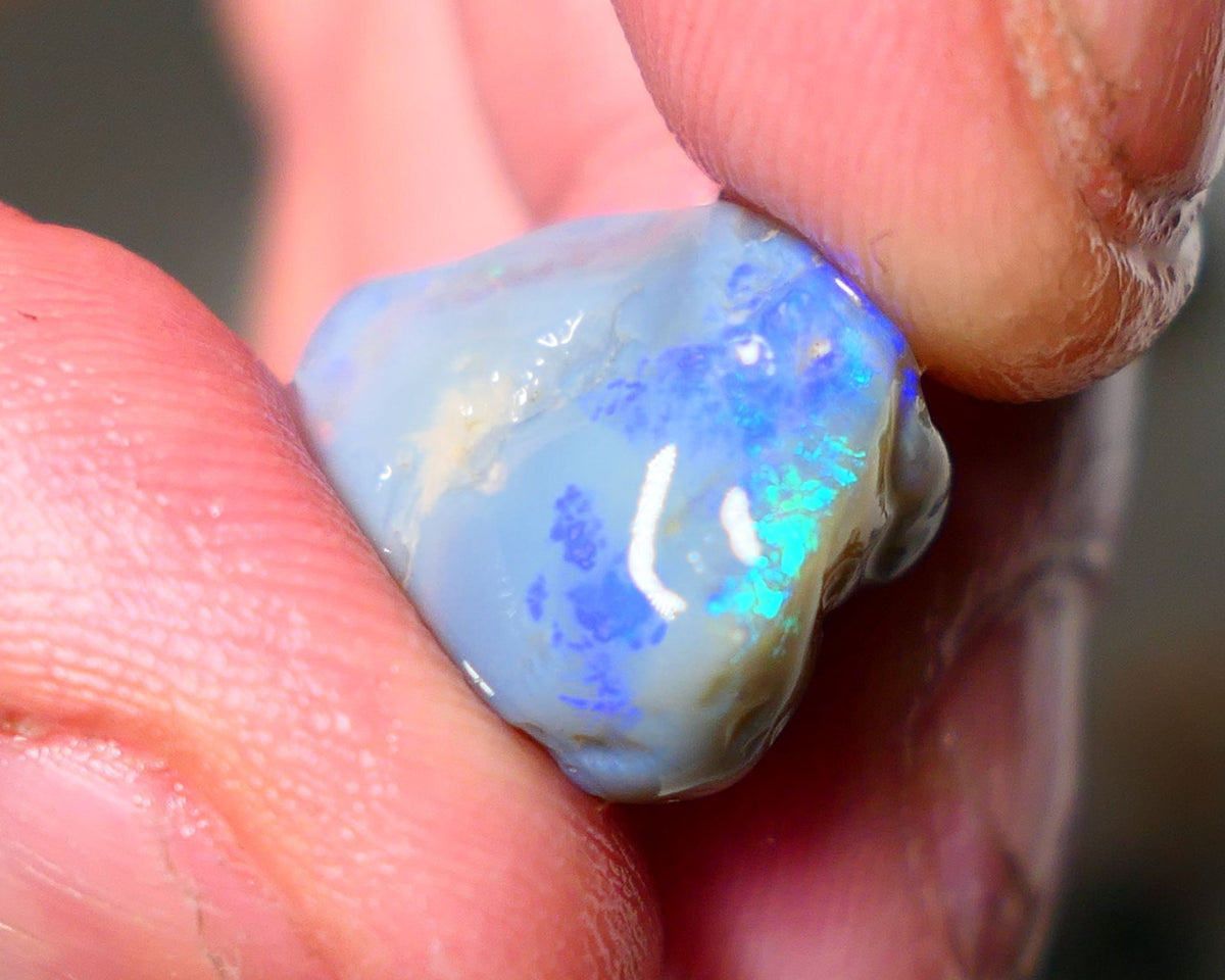 Lightning Ridge Knobby Opal Rough 11.50cts showing nice Bright blues & Greens 16x12x11mm A1508