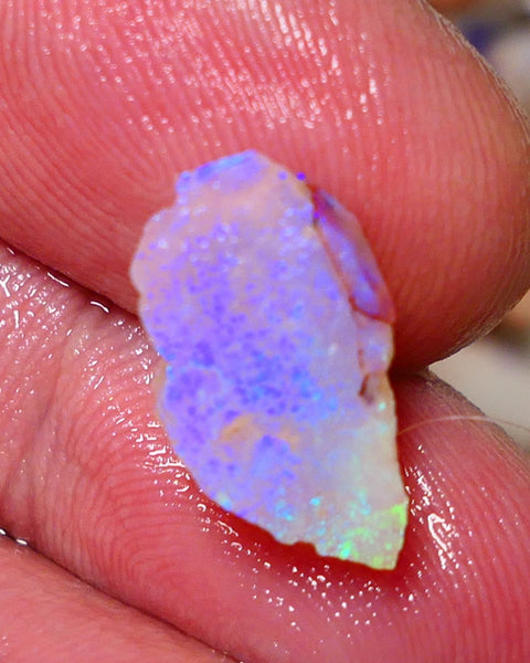 Coober Pedy Rough Opal 4.50cts Crystal Seam showing nice Bright  colours 16x9x6mm A1531