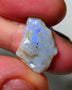 Lightning Ridge Rough Opal 8.25cts Dark Base Seam showing Nice bright blues colours 19X14X5MM a1541