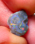 Interesting Dark Base Knobby Rough / Rub opal Miners Bench® 2.90cts Reds & Blue M.Fires 13x10x4mm AUCTION NS092