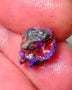 Lightning Ridge Rough Opal 3cts Dark Base Gamble Knobby formation Nice blue fires 11x9x8mm Auction NS101