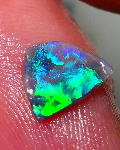 Mulga® Rough Rub Opal 0.50cts Dark Crystal Base Seam Totally Amazing Bling Brightness electric Multifires Suits Inlay 9x6x1mm NSW023