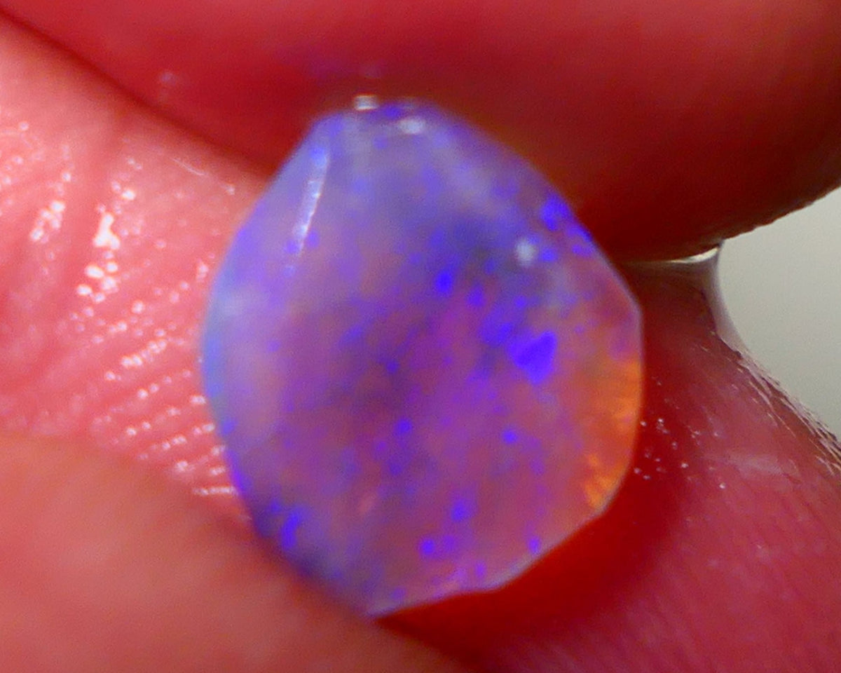 Lightning Ridge Rough / Rub Dark Crystal base Seam opal Miners Bench® 1.25cts gorgeous bright blue fires 10x8x2mm NS161