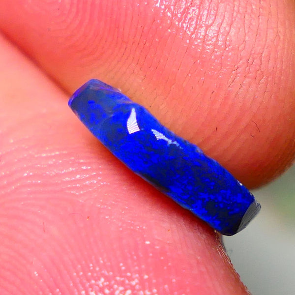 "Moody Blues" Black Crystal Opal Miners Bench® Knobby Rough Rub 2.30cts Amazing Bright Vibrant Blues 13x10x2.5mm NSW028