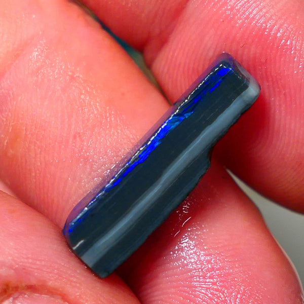 Ideal Pedant stone Dark Opal Miners Bench® Seam Rough Rub 8.40cts Nice Blue fires 23x6x6mm NS158