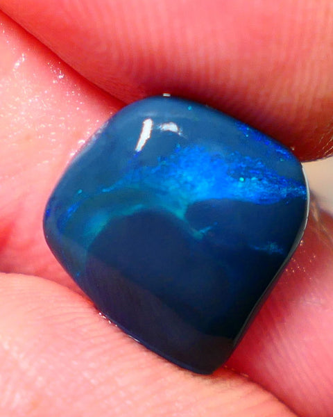 "Ocean Waves" Dark Opal Picture Miners Bench® Knobby Rough Rub 4.90cts Nice Blue/Green fires 15x13x4mm NSW030