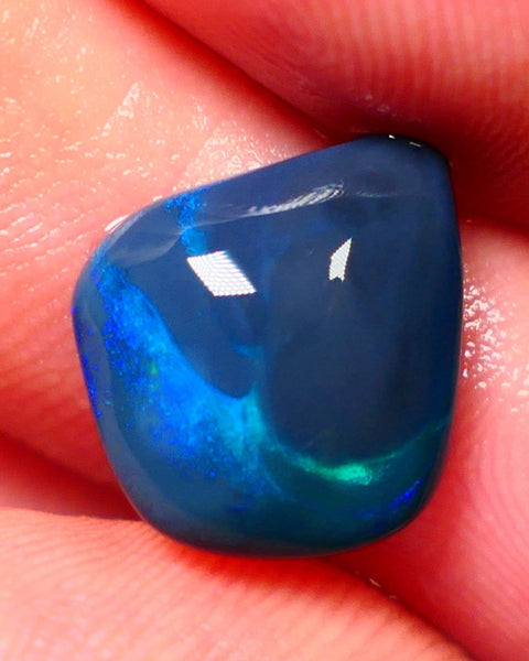 "Ocean Waves" Dark Opal Picture Miners Bench® Knobby Rough Rub 4.90cts Nice Blue/Green fires 15x13x4mm NSW030