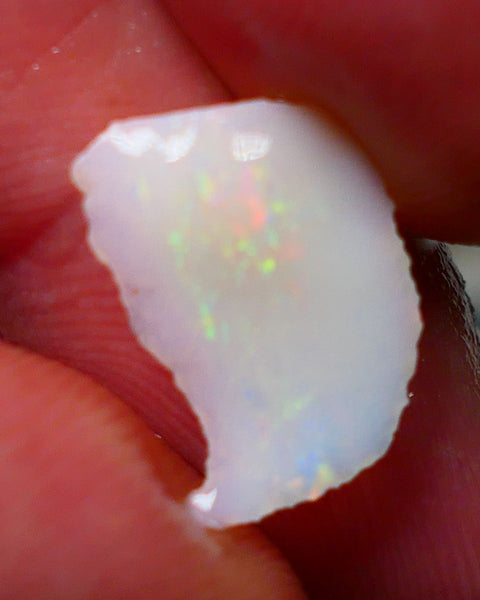 Coober Pedy Opal Rough / Rub /slice Light base 1.75cts Yellow Dominant Multicolours 13x10x3mm NS163