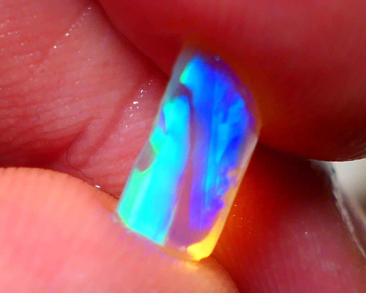 Mulga® Rough Rub Opal 0.95cts Dark Crystal Base Seam Amazing Broad Bling Patterns electric Multifires 11x5x2mm NSW026