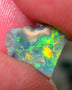 Lightning Ridge Opal Rough/Rub Dark Base From the Miners Bench® 1.55cts Bright & gorgeous Yellow/Orange/Green dominant m.fires 11x11x2mm NS154