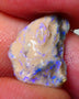 Lightning Ridge Rough Opal 5.50cts Crystal Base Gamble Knobby formation Bright blue fires some yellow flashes 16x13x6mm NS211