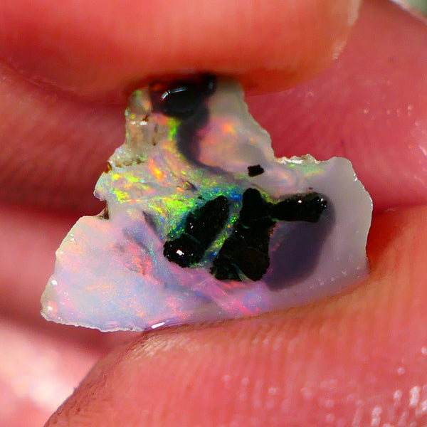 "PINKY" Picture stone Rough/Rub Dark Base From the Miners Bench® 2.00cts 15x12x3mm RL008