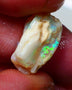 Lightning Ridge Rough Opal 7.15cts Light Base Seam showing  Bright multi colours 17x9x8mm NS311