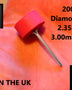 PULSAR DIAMOND® Mk2 Little Ripper™ Hub Drive Diamond Resin Wheels SINGLE 200Grit PINK IN STOCK READY TO SHIP 2.35mm or 3mm mandrels 20x10mm Soft-Touch Resin Lapidary Burr For Rotary Tools carving Polishing Grinding