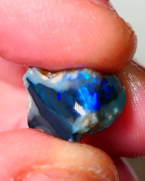 Lightning Ridge Knobby opal rough showing nice bright colours 7.75cts 15x11x10mm ALP108