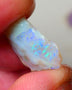 Lightning Ridge Dark Crystal Seam opal rough 7.25cts showing Gemmy bright bar with multi colours to cut worth a gamble on this one cut a gem 16x14x5mm ALP118