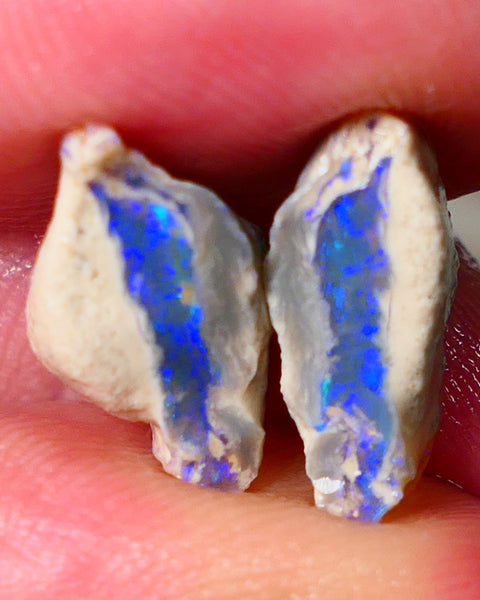 Lightning Ridge Gamble Knobby opal rough showing nice bright colours 8.50cts 15x10x9mm to 15x105mm ALP113