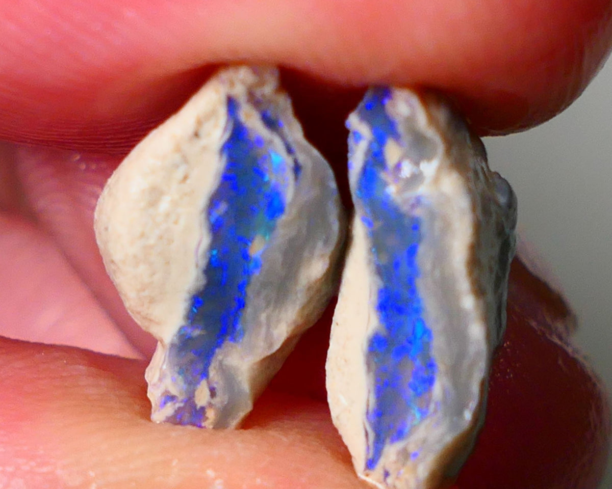 Lightning Ridge Gamble Knobby opal rough showing nice bright colours 8.50cts 15x10x9mm to 15x105mm ALP113